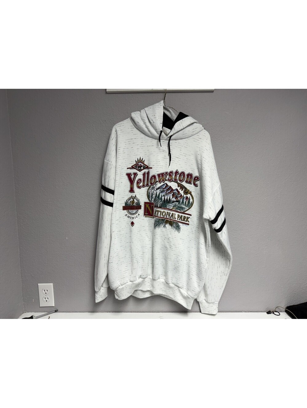 Vtg 90s Yellowstone National Park Hoodie Mens XL